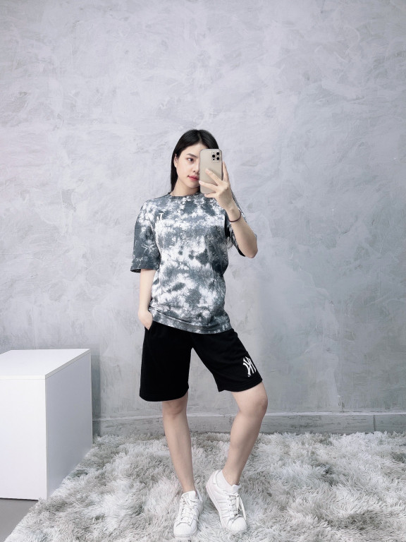 (HÀNG XUẤT XỊN) Áo họa tiết 1812 L/A TYE DYE OVERFIT TEE Made in Cambodia full tag code