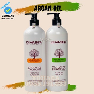 Bộ dầu gội - xả divasea argan oil phục hồi 750ml