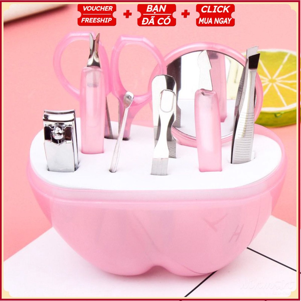 Bộ Sửa Bấm Móng Tay Quả Táo 8 Món