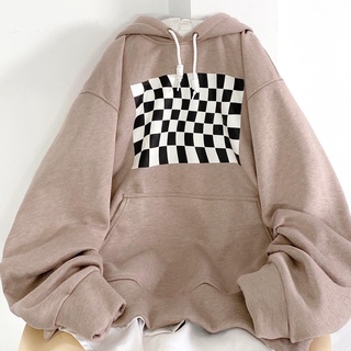 Áo hoodie nỉ caro