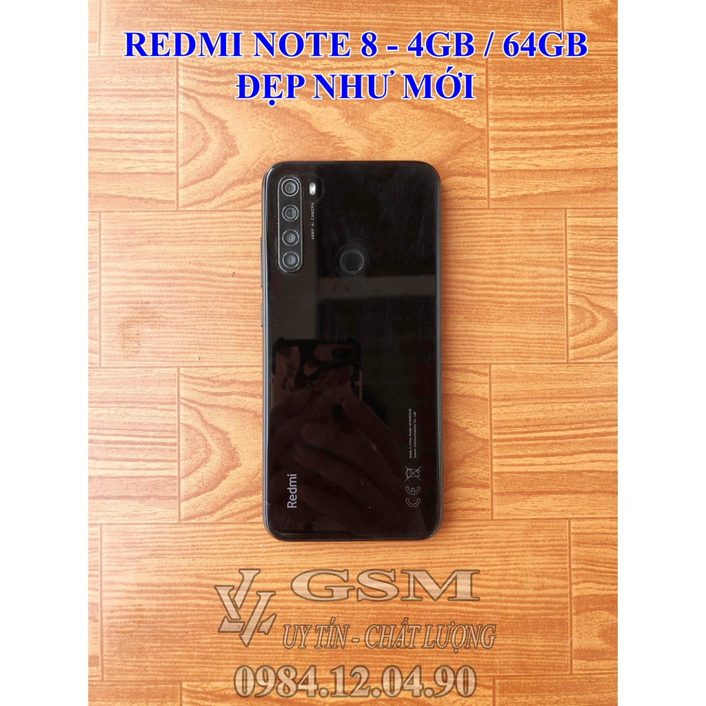 ĐIỆN THOẠI XIAOMI REDMI NOTE 8 - 4GB / 64GB CHÍNH HÃNG