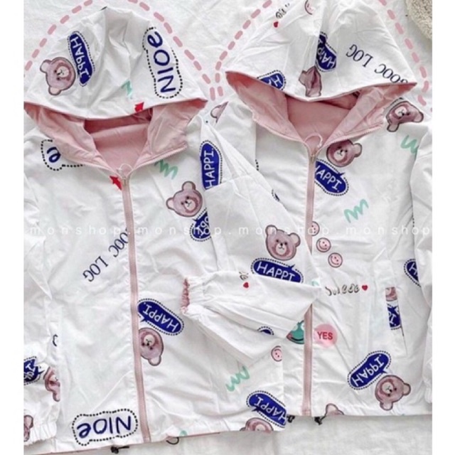 Áo khoác dù mặc được 2 mặt siêu hot Hàng y hình