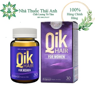 QIK HAIR - CẢI THIỆN TÌNH TRẠNG RỤNG TÓC, TÓC BẠC SỚM, PHỤC HỒI TÓC HƯ TỔN CHO CẢ NAM VÀ NỮ