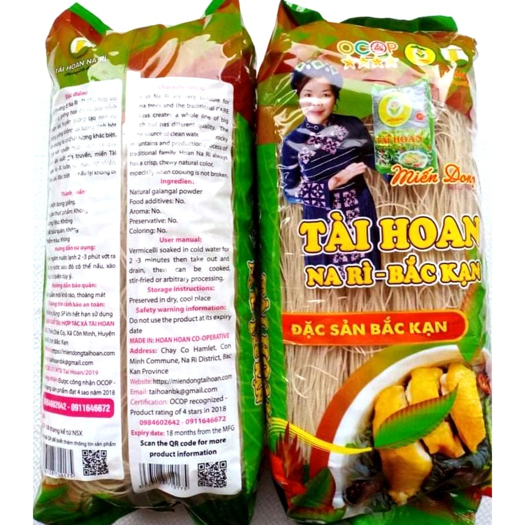 Miến dong Đặc sản Na Rì Bắc Kạn 500gm (thủ công)