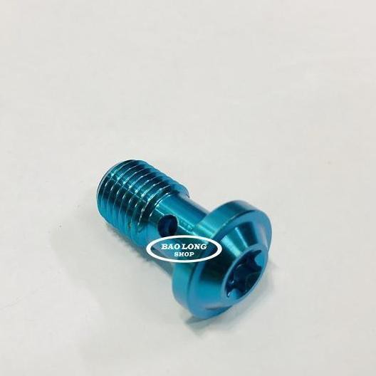 Ốc Titan GR5 gắn DÂY DẦU (màu xanh tím,xanh lục)