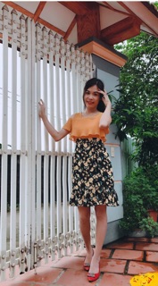Váy voan liền đuôi cá