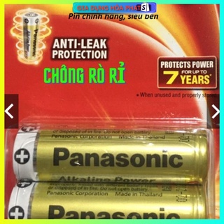 Pin Tiểu 2A (AA), 3A (AAA): Panasonic Alkaline (Vỉ 2 Viên - Pin Thật Chính Hãng)