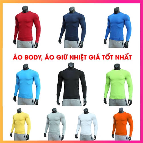 Áo giữ nhiệt, áo thun nam dài tay body giữ nhiệt - co dãn 4 chiều