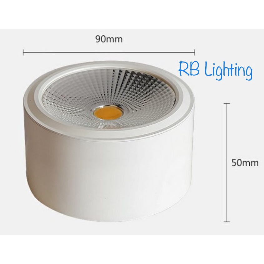 Đèn ống bơ ốp trần nổi, đèn lon nổi 7w 12w bảo hành 24 tháng