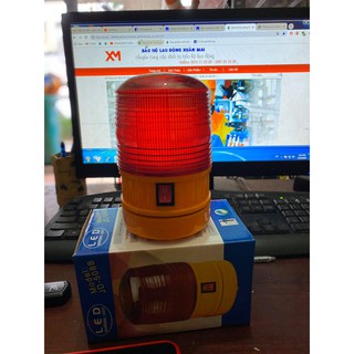 đèn quay cảnh báo chạy bin đế nam châm