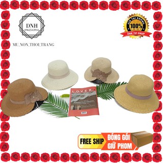 Mũ nón cói lẹm vành đi biển đi chơi, chụp ảnh sống ảo nơ tinh tế nhẹ nhàng. [HÀNG TẠI XƯỞNG]