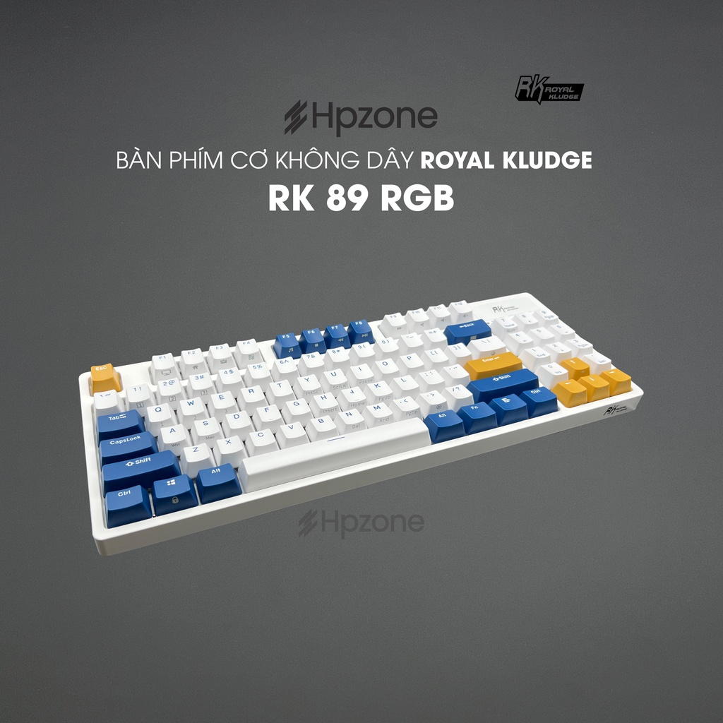 RK89 Bàn phím cơ không dây RK89 chính hãng Royal Kludge 89 phím, Bluetooth 5.1, 2.4Ghz, Type C Mac, Win, IOS, Android