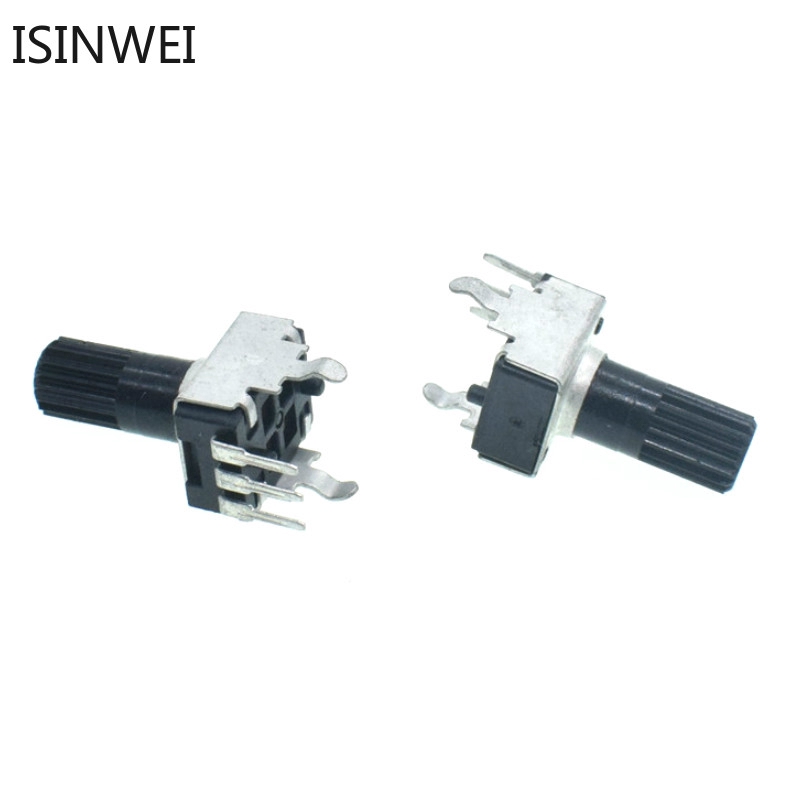 Bộ 10 chiết áp 12.5mm 10K B103 0932 3pin RV09 loại đứng chất lượng cao