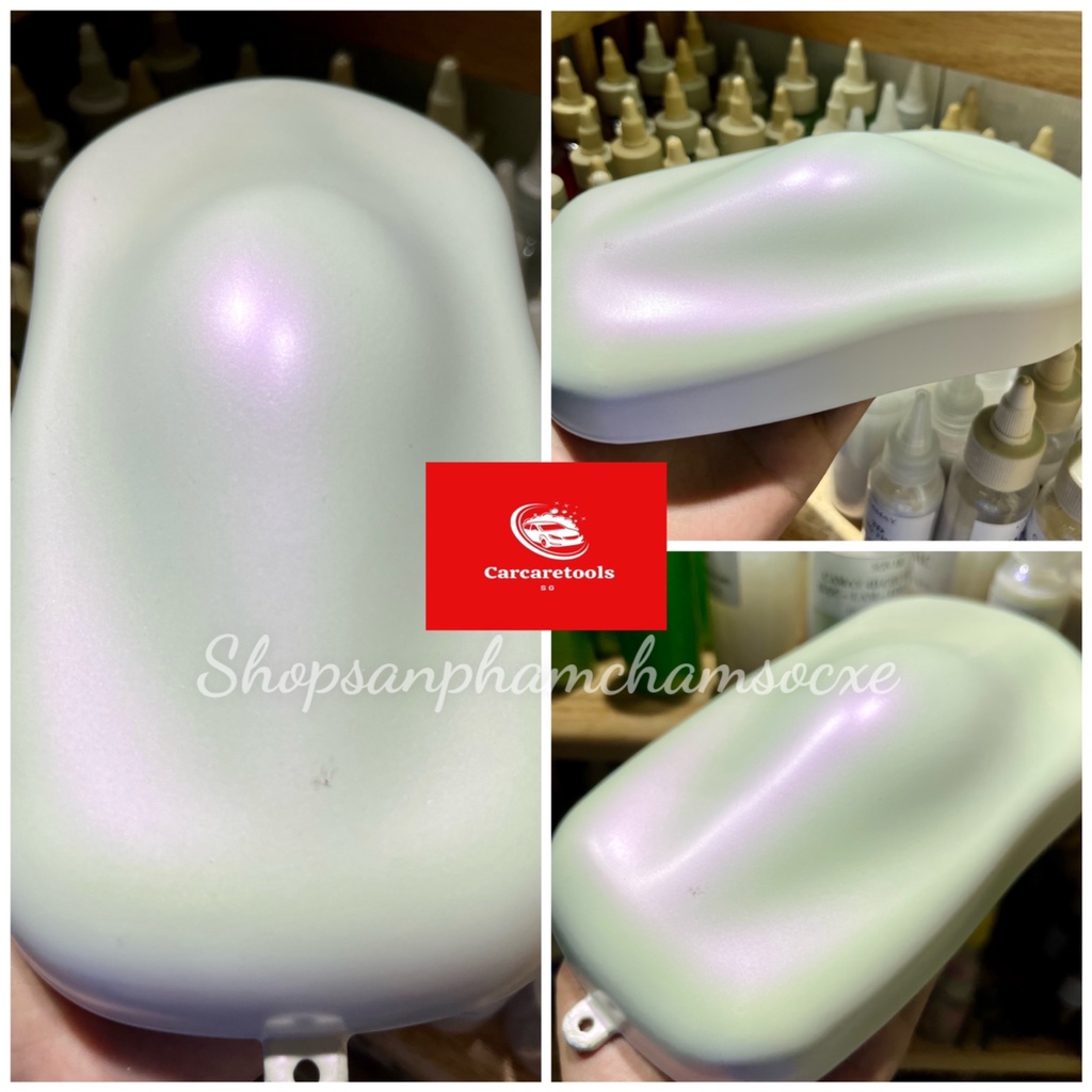 Trắng ngọc ánh tím - Sơn 2k mờ cho xe máy, ô tô đóng lon 250g, 0.5kg và 1kg