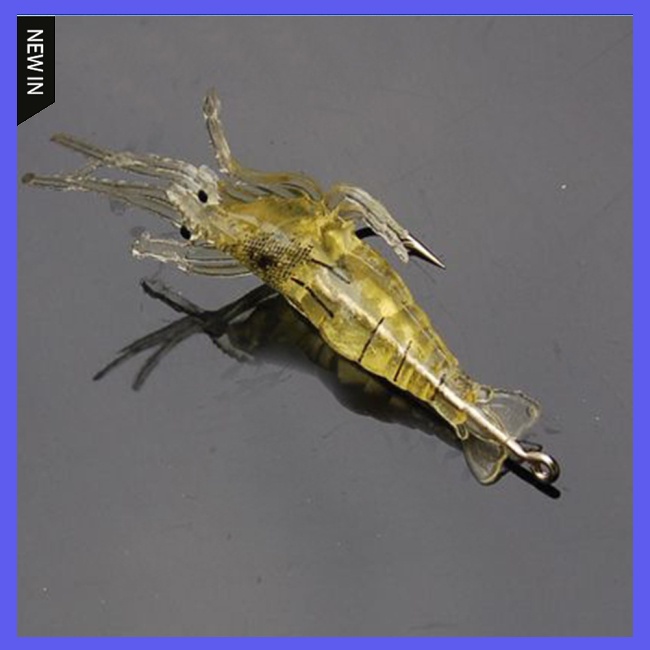 Mồi Câu Cá Giả Hình Con Tôm Mềm 4cm