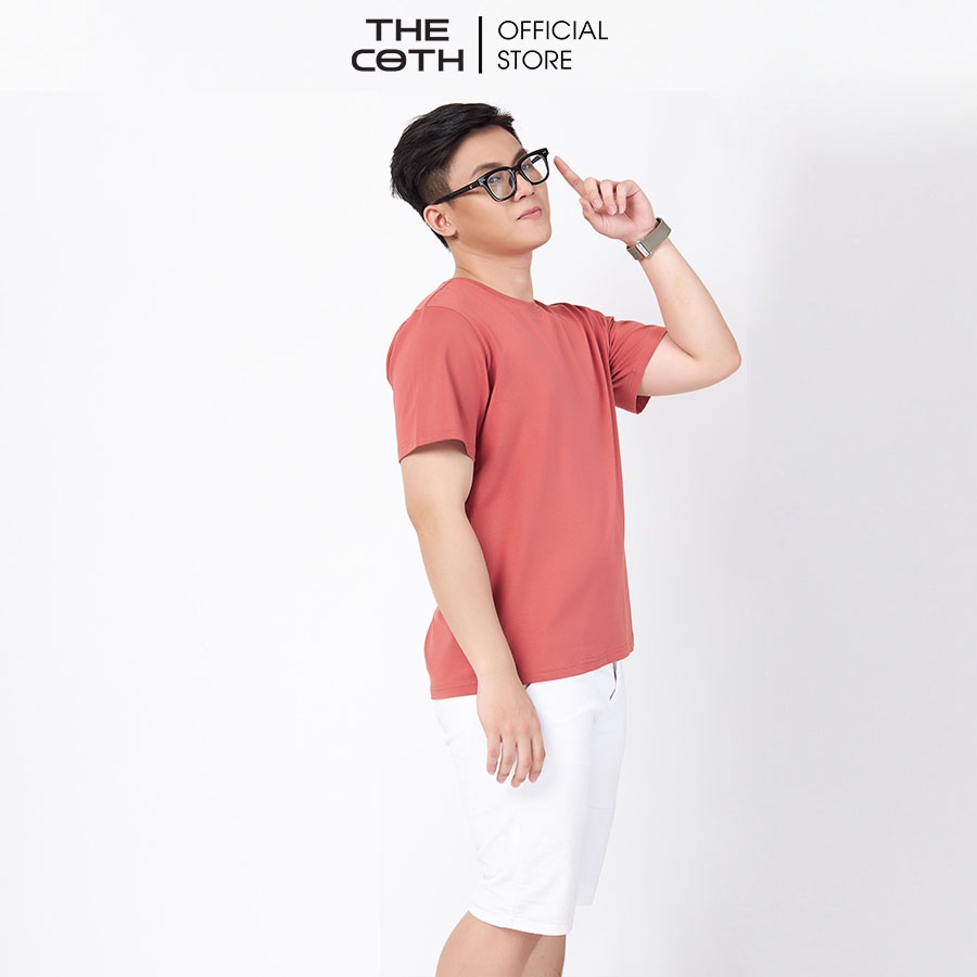 Áo Thun Trơn Nam Hàng Hiệu Đẹp Cotton Cao Cấp, Cổ Tròn thoáng mát Thương Hiệu THE COTH AT1M1001