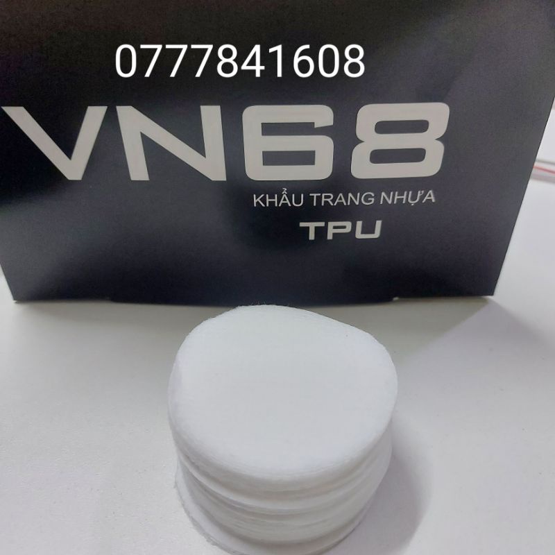 Combo Giấy lọc kháng khuẩn phụ kiện khẩu trang trong suốt VN68,VN99