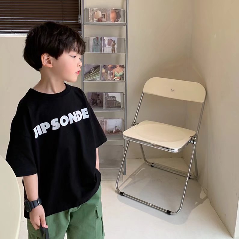 Áo thun BXPB tay ngắn in họa tiết chữ cái thời trang mùa hè size lớn dành cho trẻ em