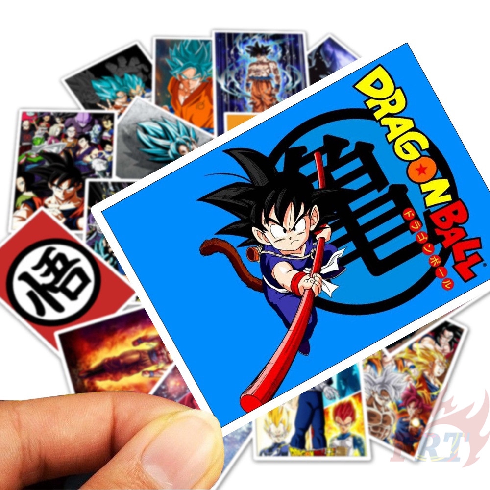 ❉ Dragon Ball Mini Poster Giấy và decal dán tường ❉ 25Pcs/Set Anime Luggage Laptop Skateboard Doodle Stickers