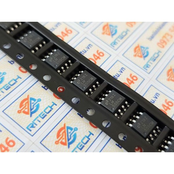 Combo 5 con LM555, LM555CM IC Khuếch đại thuật toán SOP-8