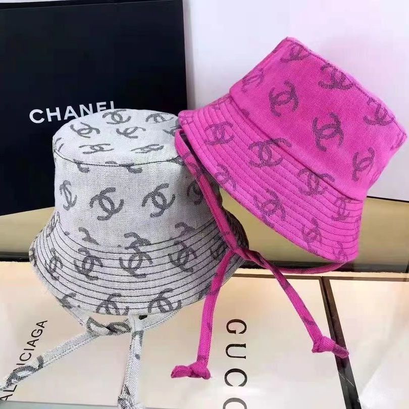 Nón Bucket Chống Nắng Phối Dây Rút Hoạ Tiết Chanel Thời Trang Chất Lượng Cao