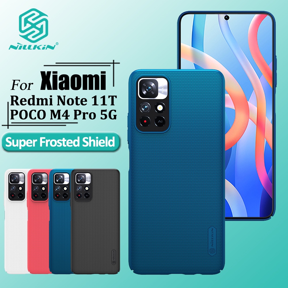 Ốp điện thoại Nillkin bằng PC cứng mặt nhám chống sốc cho Xiaomi POCO M4 Pro 5G / Redmi Note 11T