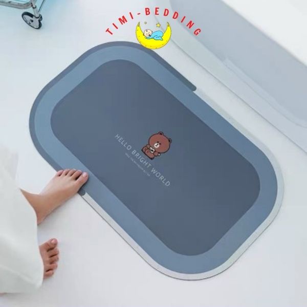 Thảm nhà tắm hút nước – Thảm lau chân thấm nước, siêu thấm, chùi chân, trang trí – Timibedding