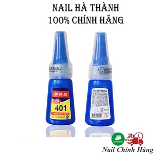 Keo 401 chính hãng, keo dán móng 401 loại 1 siêu chắc nail 20g