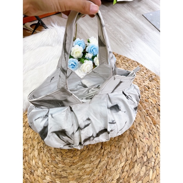 Túi da thật kiểu loang hàng si hiệu