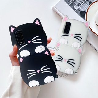 Ốp Điện Thoại TPU Mềm Chống Sốc Hình Mèo Dạ Quang 3D Cho Vivo Y20 Y12S Y20I Y33S Y21 Y21T Y21S Y55S 2021 V23 Pro