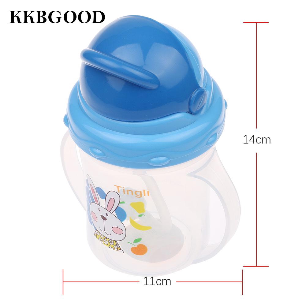 Bình Nước Có Ống Hút Hình Thỏ Dễ Thương Cho Bé 150ml