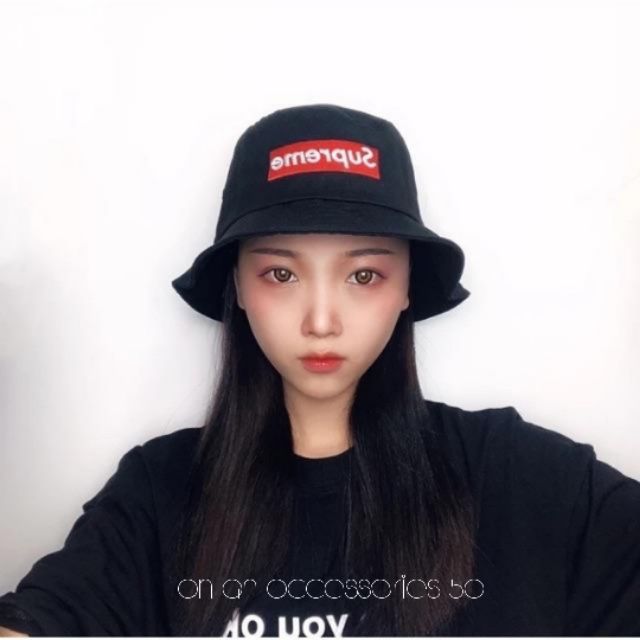 Nón bucket supreme đen ✨✨✨