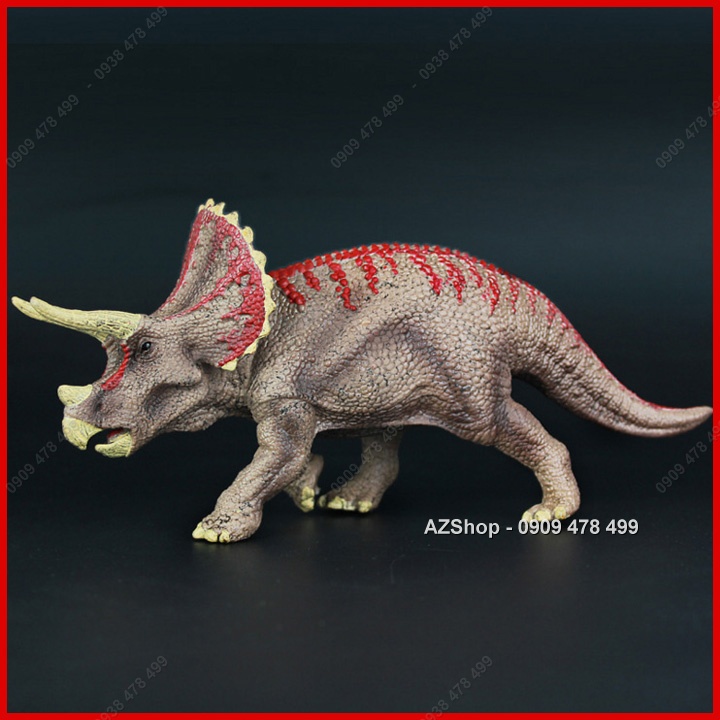 Mô Hình Khủng Long Tê Giác 3 Sừng Triceratop Mang Đỏ - 7736.2