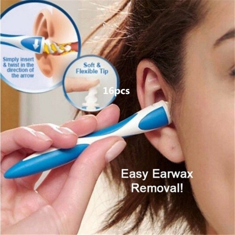 [Hàng mới về] Bộ dụng cụ vệ sinh tai thiết kế xoắn ốc tiện lợi