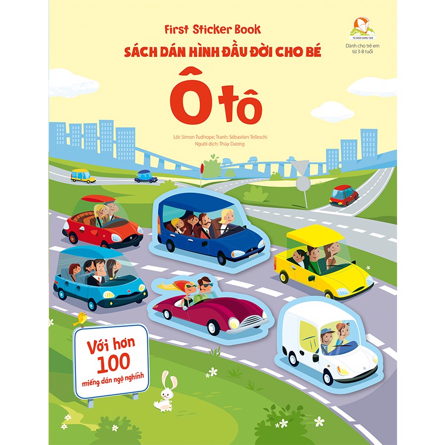 Sách - Sách dán hình đầu đời cho bé - Ô tô (Usborne) - Dán hình cho trẻ 3 - 9 tuổi