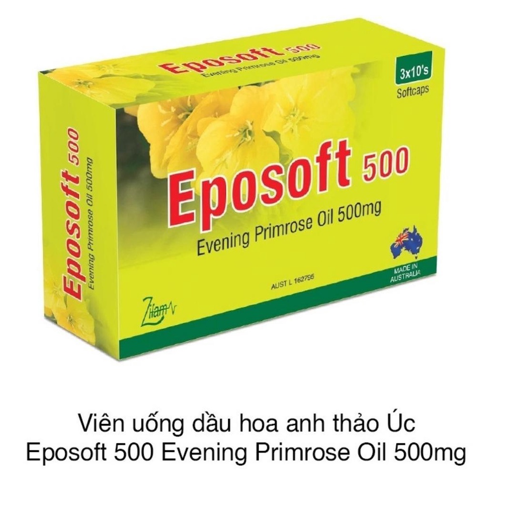 Viên uống cân bằng nội tiết tố, làm đẹp da giảm thâm nám Eposoft 30 viên-  Nhập Khẩu Úc