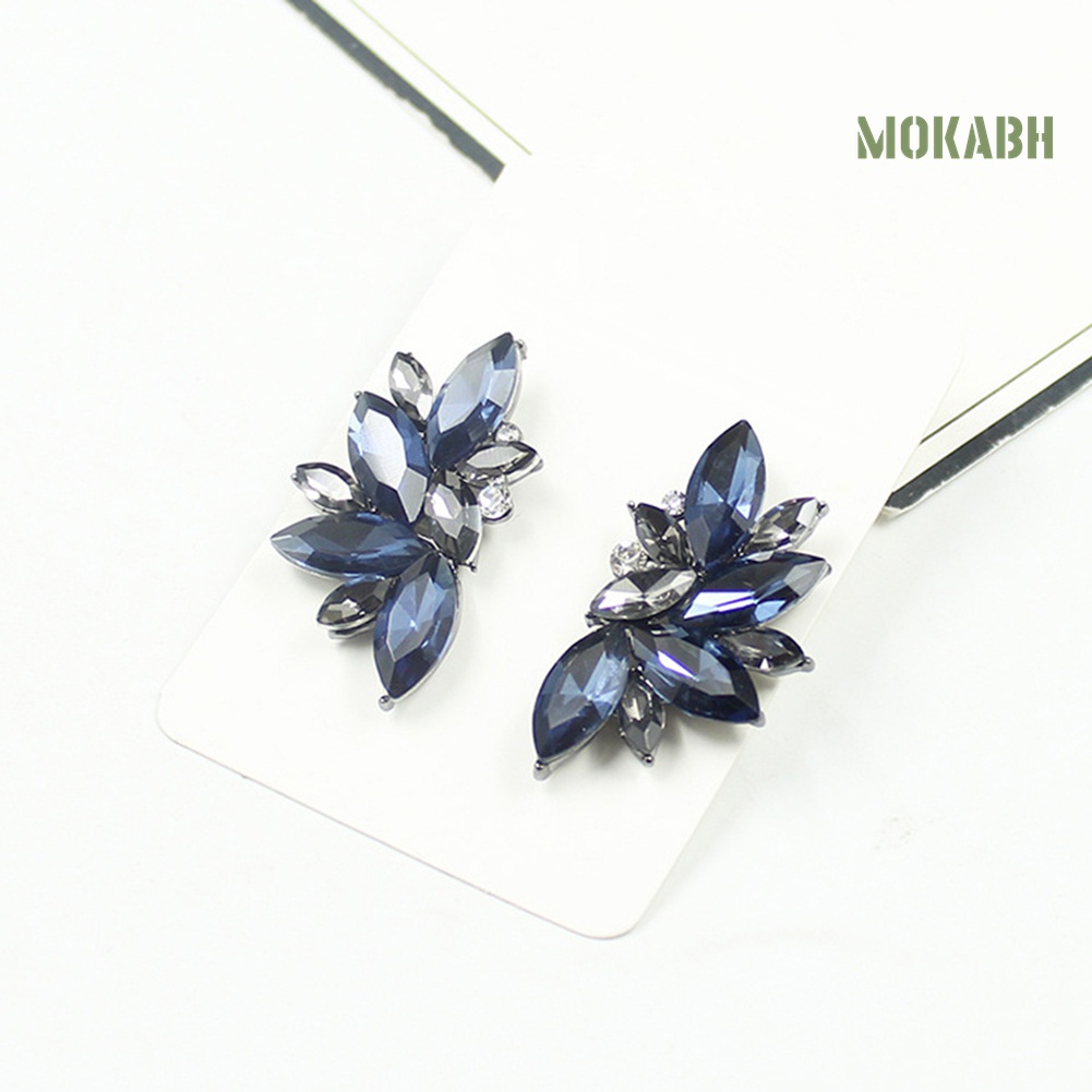 1 Đôi Bông Tai Đính Đá Thời Trang Dành Cho Nữ