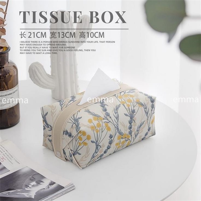 Túi Da Đựng Khăn Giấy Chống Thấm Nước Sang Trọng 17x11x9.5cm