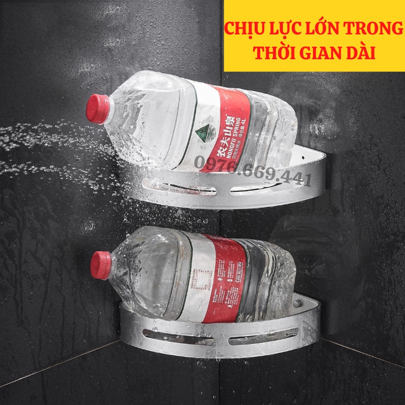 Kệ Góc Nhà Tắm Kệ Tam Giác Để Đồ Nhà Tắm Inox Chống Gỉ Dán Tường Siêu Dính Gia Dụng Thông Minh ASAKI