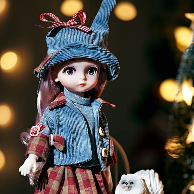 Đồ Chơi Trang Điểm Thời Trang 30cm Màu Nâu / Xanh Dương Dễ Thương Dành Cho Bé Gái