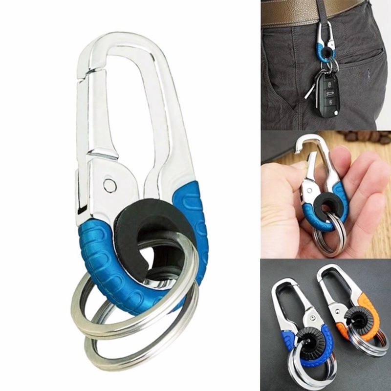 Móc Khóa Xe Hơi Bằng Kim Loại Bền Đơn Giản Sáng Tạo Với Mặt Dây Chuyền Sành Điệu Có Thể Điều Chỉnh Đa Năng