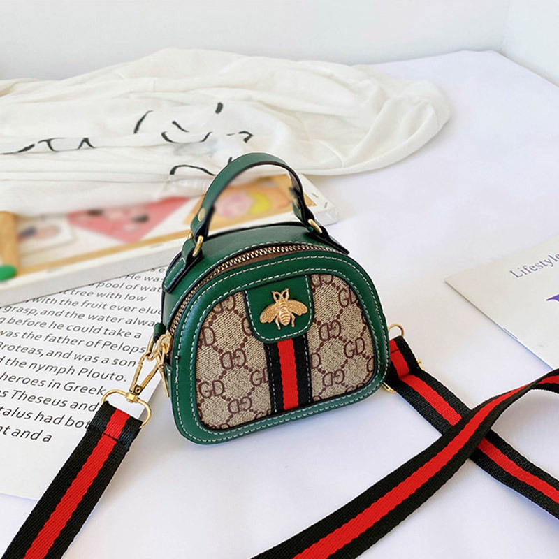 Túi Đeo Chéo Mini In Họa Tiết Con Ong Thời Trang Cho Bé Gái