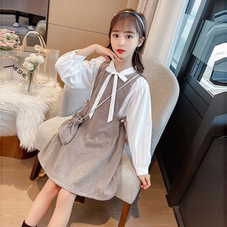 Đầm Thời Trang Mùa Thu Hàn Quốc Dành Cho Bé Gái 5-14 Tuổi