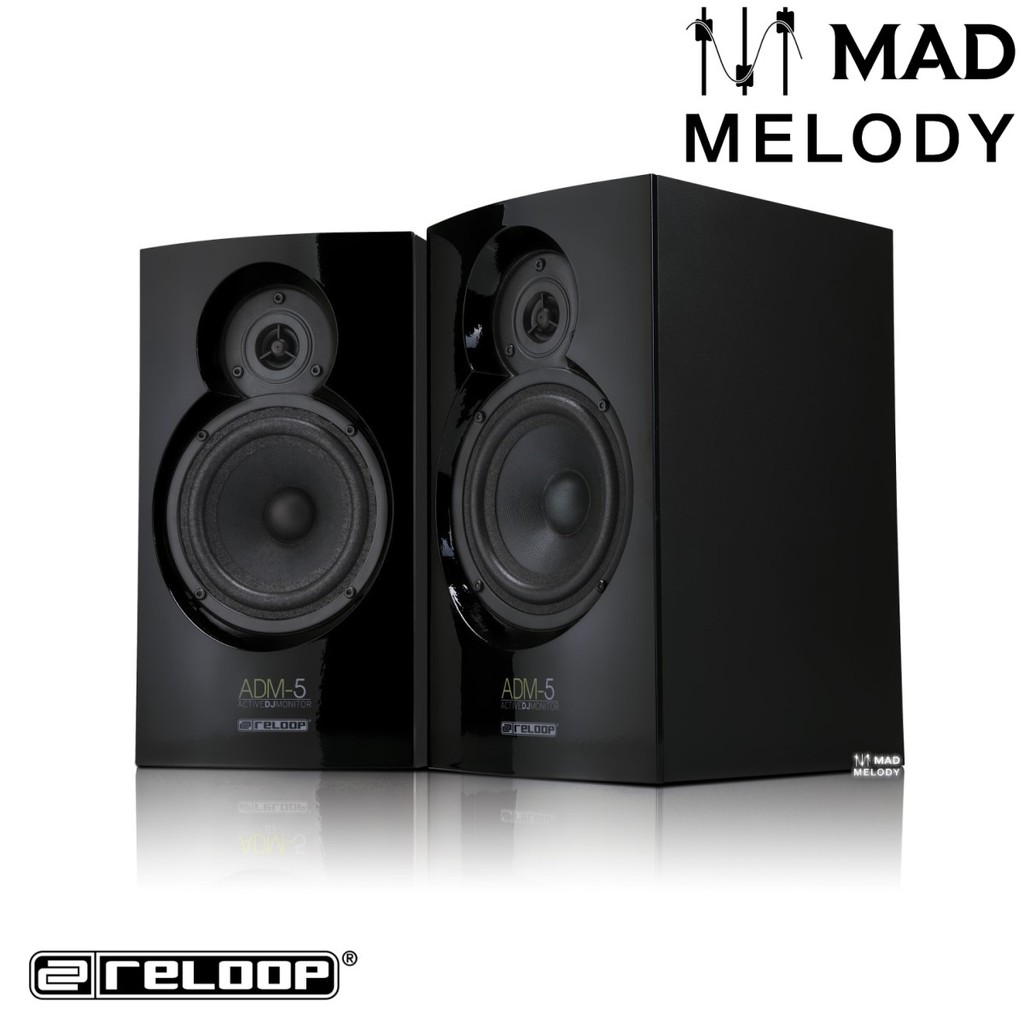 Reloop ADM-5 5.25" Active DJ Monitor Speakers, Pair (loa chuyên DJ/kiểm âm giá rẻ, 1 cặp, NEW & chính hãng)