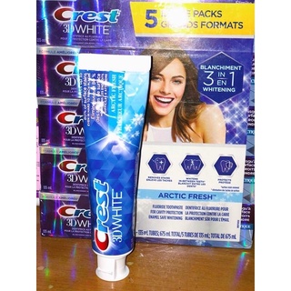 [Air Mỹ] Kem Đánh Răng Crest 3D White Arctic Fresh 135ml