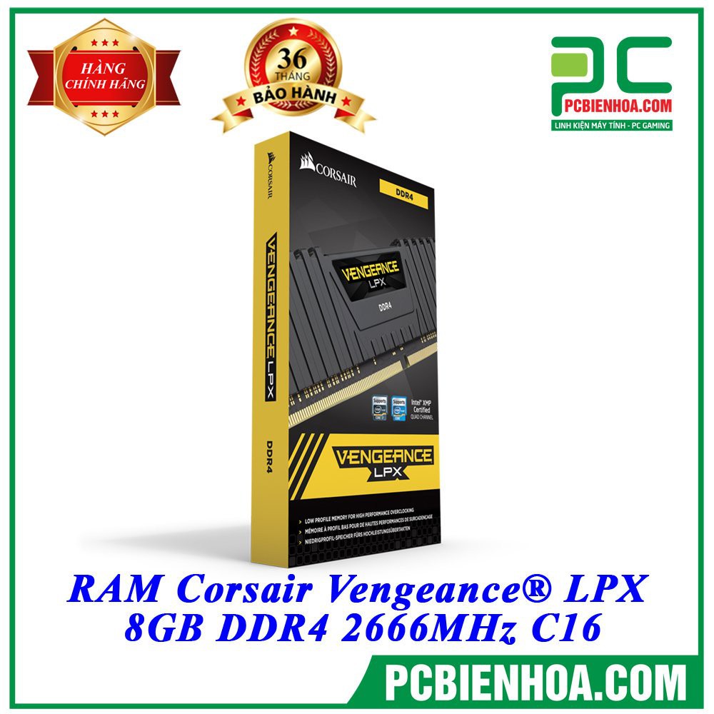  RAM Corsair Vengeance® LPX 8GB DDR4 2666MHz C16 siêu rẻ