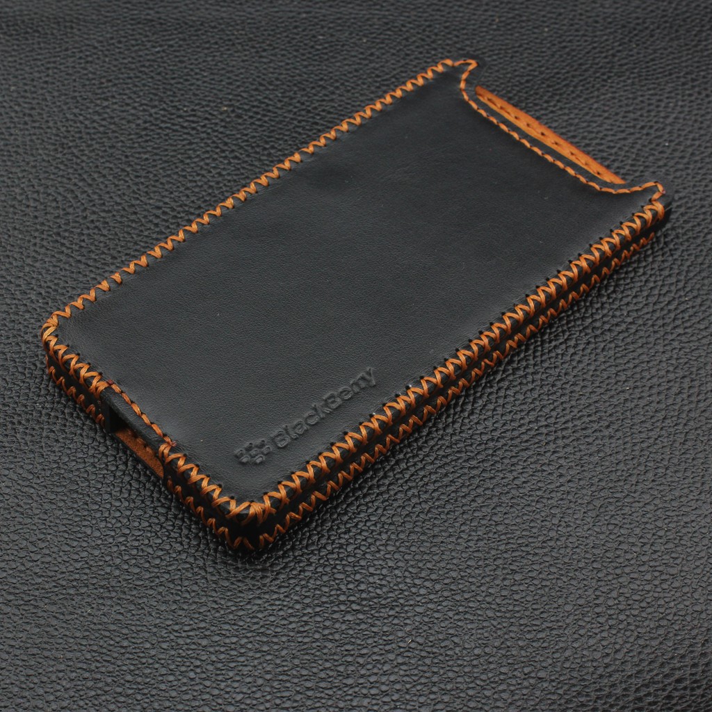 Bao da Blackberry Priv hộp đen trơn