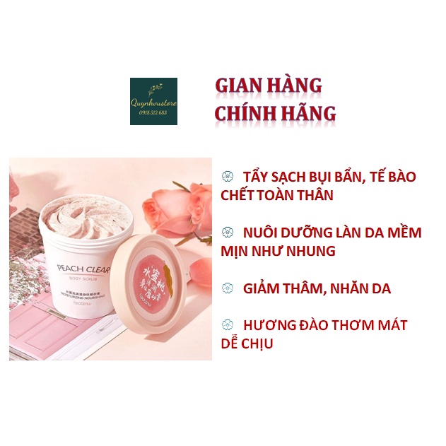 Muối tắm tẩy tế bào chết tẩy da chết chiết xuất đào Peach Clear