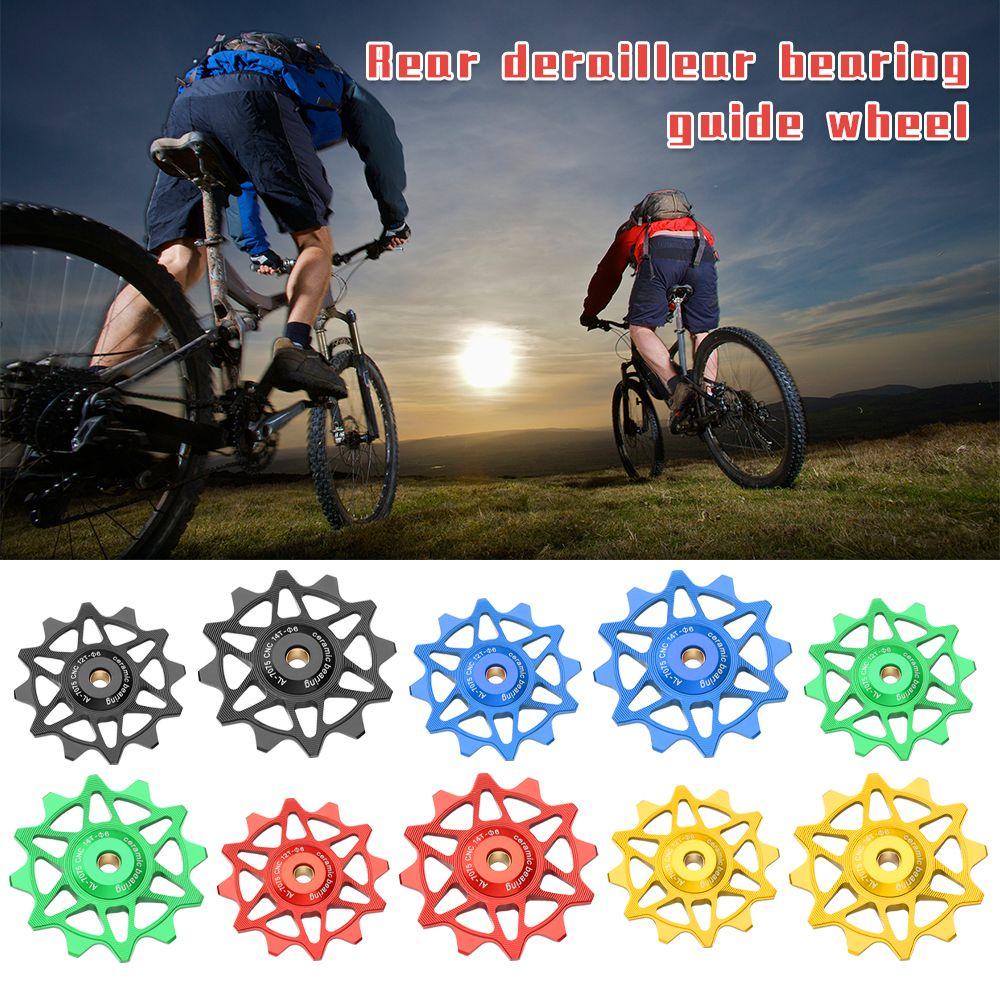 MUVAKO Ròng Rọc Dẫn Hướng Dẫn Bánh Sau 12T 14T Chống Nước Chống Bụi Cho Xe Đạp Leo Núi