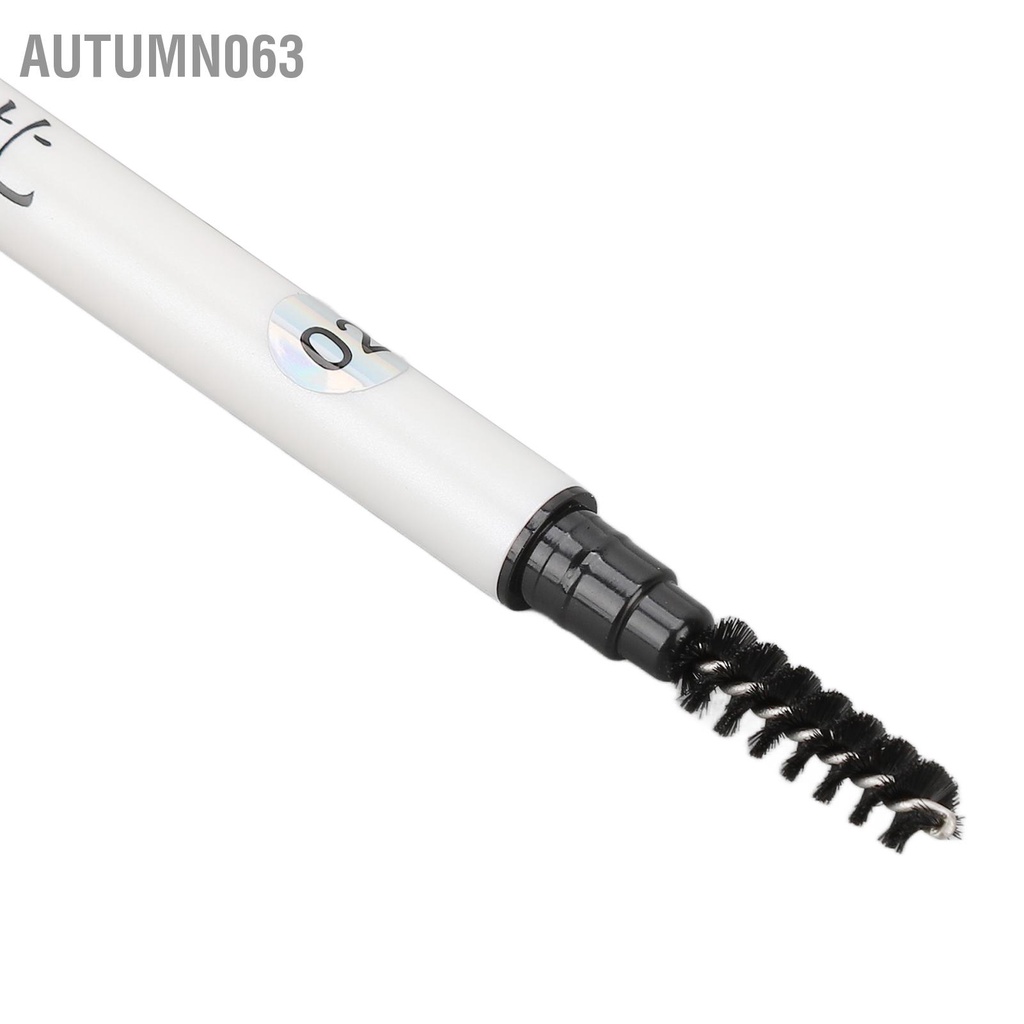 Autumn063 Bút kẻ lông mày Double Ended 2 trong 1 Auto Rotating Long Lasting Tri Tam giác chống thấm nước Chì trang điểm không
